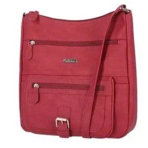 MultiSac Flare Large Crossbody Bag | 13.25 In | Polyester & Faux Leather | NWT